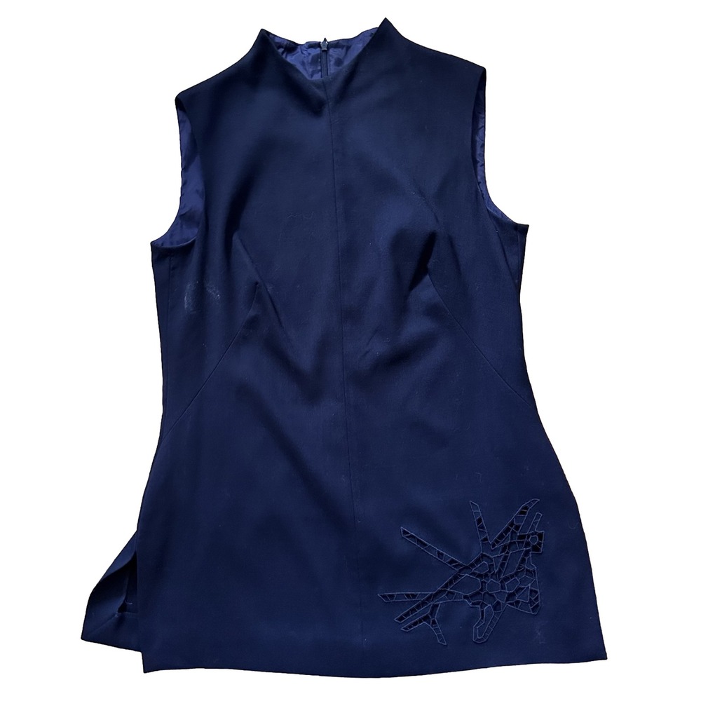 ESCADA Blouse Women's 38 Black Medium Einsteinring Sleeveless Deisgner Shirt